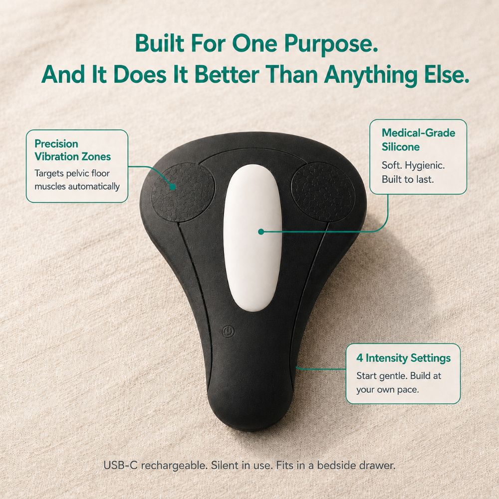 Built for one purpose: precision vibration zones, medical-grade silicone, four intensity settings